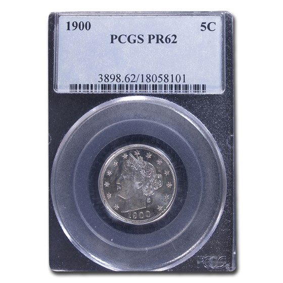 1900 Liberty Head V Nickel PR-62 PCGS 1900 Liberty Head V Nickel PR-62 PCGS